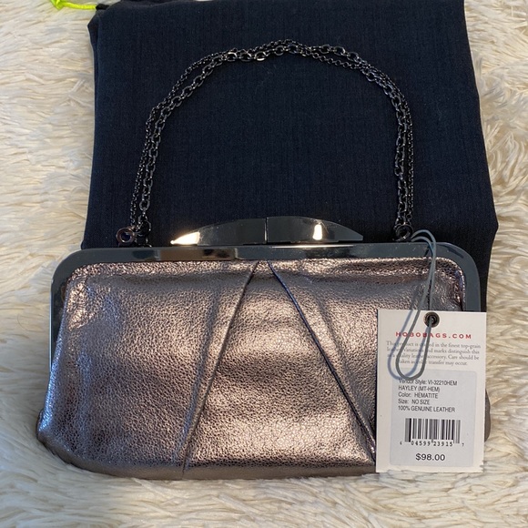 NWT Hobo silver metallic handbag - Picture 3 of 7